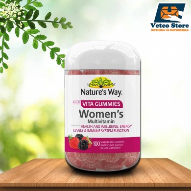 Kẹo Nature's Way Vita Gummies bổ sung nhiều vitamin cho phụ nữ 100 viên